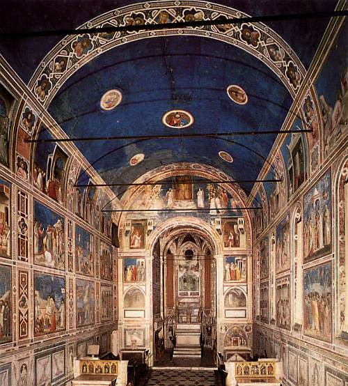 Giottova v&yacute;zdoba Scrovegniho kaple v Padov�